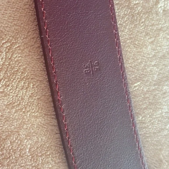 PRADA Red Leather Belt 1C 2289 95/38 Made In Italy Authentic - Picture 11 of 12